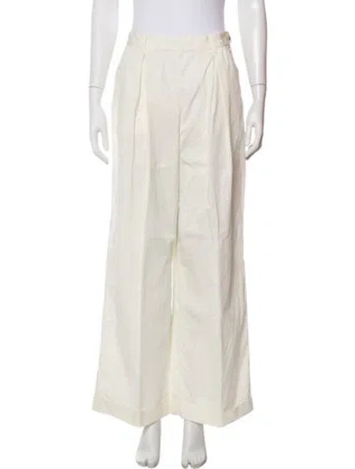Pre-owned Doen Wide Leg Pants W/ Tags In White
