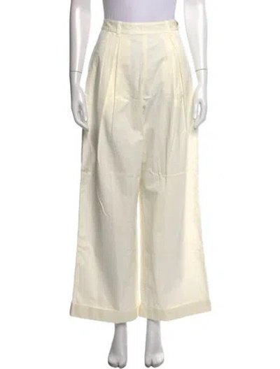 Pre-owned Doen Wide Leg Pants W/ Tags In White