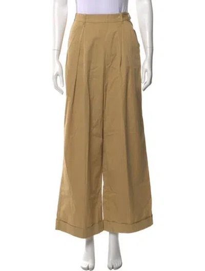 Pre-owned Doen Wide Leg Pants In Yellow