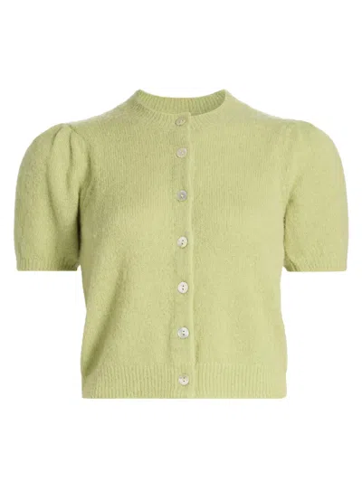 Doen Women's Anisa Alpaca-blend Puff-sleeve Cardigan In Multi