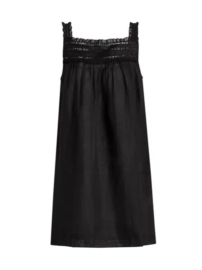 Doen Women's Bea Tent Minidress In Black