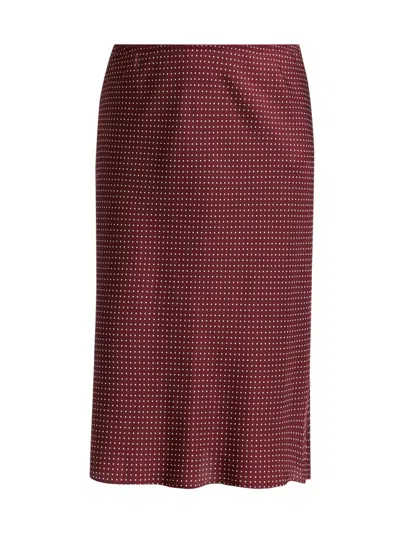 Doen Women's Elowette Polka Dot Silk-blend Midi-skirt