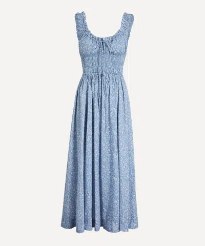 Doen Women's Emmaretta Dress In Blue Garden Bloom