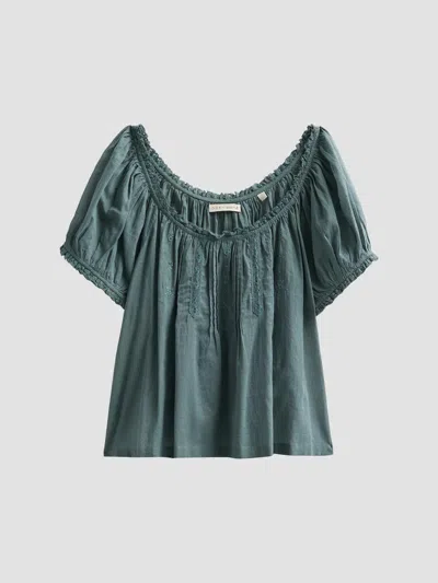 Doen Women's Frederica Cotton Top In Blue