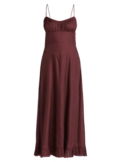 Doen Women's Rosaria Polka Dot Midi-dress