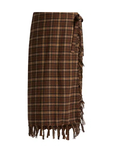 Doen Women's Saskia Plaid Wool-blend Pencil Skirt