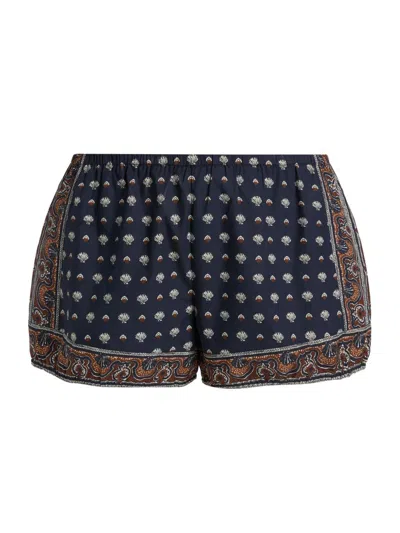 Doen Women's Vienna Shell-print Cotton Shorts
