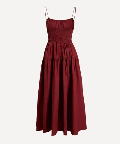 Doen Women'size S Safia Red Dress In Burgundy