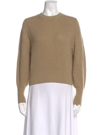 Pre-owned Doen Wool Crew Neck Sweater In Brown
