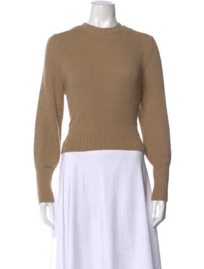 Pre-owned Doen Wool Crew Neck Sweater In Brown