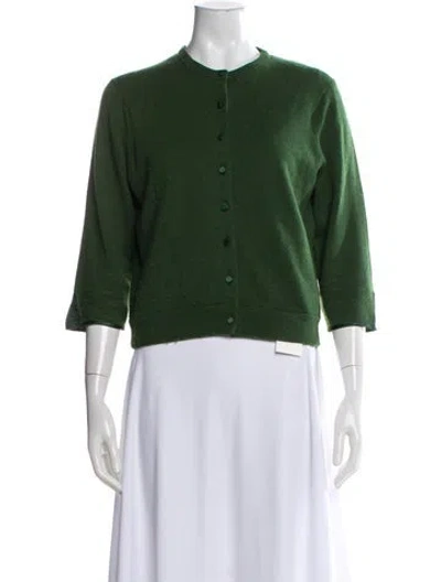 Pre-owned Doen Wool Crew Neck Sweater In Green