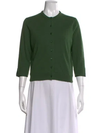 Pre-owned Doen Wool Crew Neck Sweater In Green