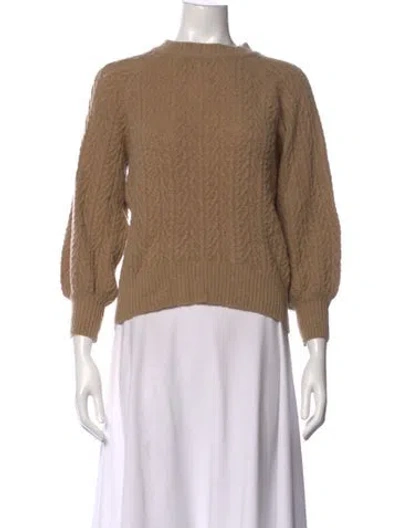 Pre-owned Doen Wool Crew Neck Sweater In Neutral
