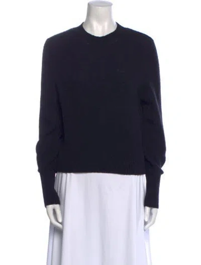 Pre-owned Doen Wool Crew Neck Sweatshirt In Blue