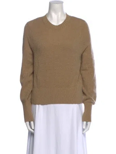 Pre-owned Doen Wool Crew Neck Sweatshirt In Brown