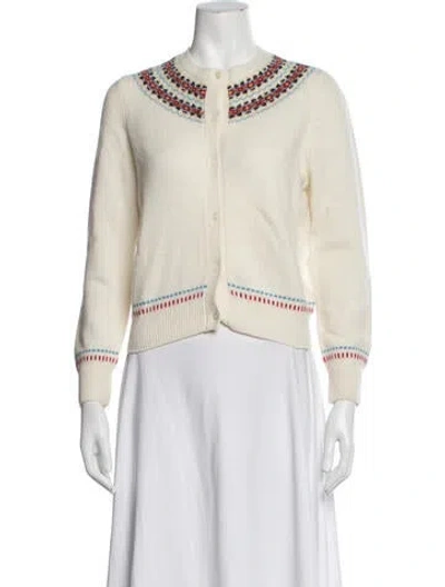 Pre-owned Doen Wool Patterned Sweater In Neutrals