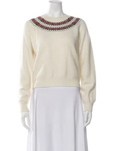 Pre-owned Doen Wool Patterned Sweater In Neutrals
