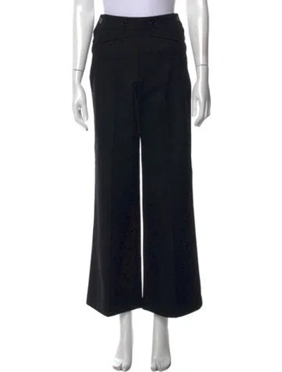 Pre-owned Doen Wool Wide Leg Pants In Blue
