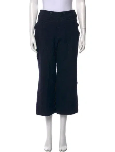 Pre-owned Doen Wool Wide Leg Pants In Multi