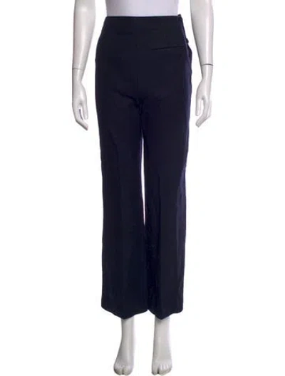 Pre-owned Doen Wool Wide Leg Pants W/ Tags In Black