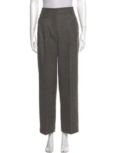 Pre-owned Doen Wool Wide Leg Pants W/ Tags In Gray