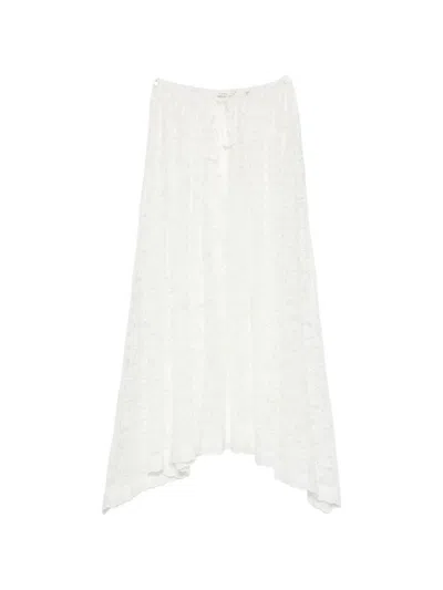 Doen Zinnia Lace-knit Skirt In White