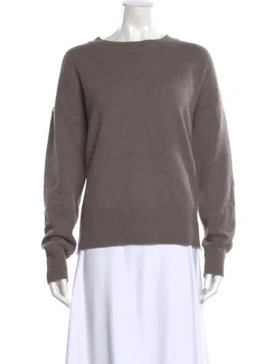 Pre-owned Doffer Boys Cashmere Scoop Neck Sweater In Gray