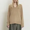 Doffer Boys Emmett V-neck Sweater In Flax