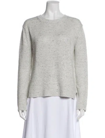 Pre-owned Doffer Boys Linen Crew Neck Sweater In Gray