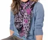 Dog & Boy Bijou Merino Wool Scarf In Purple Multi In Multi