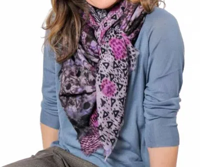 Dog & Boy Bijou Merino Wool Scarf In Purple Multi