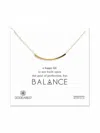 DOGEARED BALANCE NECKLACE IN GOLD