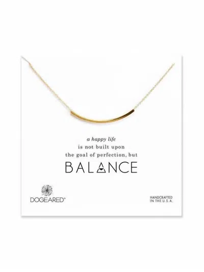 Dogeared Balance Necklace In Gold In Silver