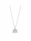 DOGEARED GOOD LUCK ELEPHANT NECKLACE IN SILVER