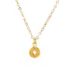 DOGEARED MAKE A WISH PETITE COMPASS NECKLACE IN GOLD