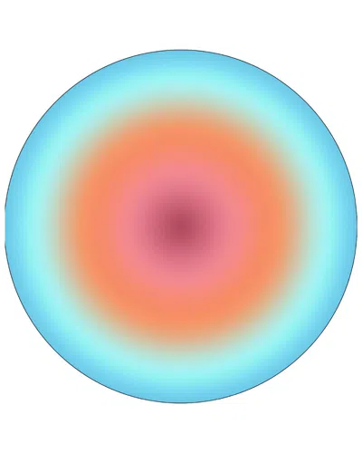 Dohler Pastel Gradient Wheel Round Beach Towel