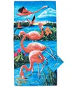 Dohler Set Of 2 Flamingos & Lake Beach Towels