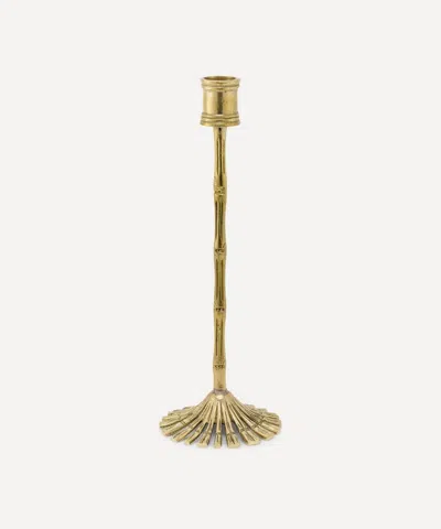 Doing Goods Brass Bamboo Long Candle Holder