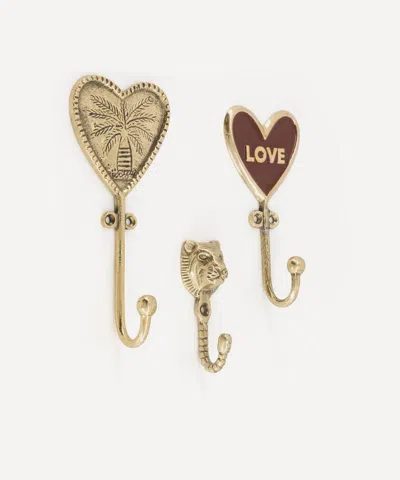 Doing Goods Holiday Brass Hook Set