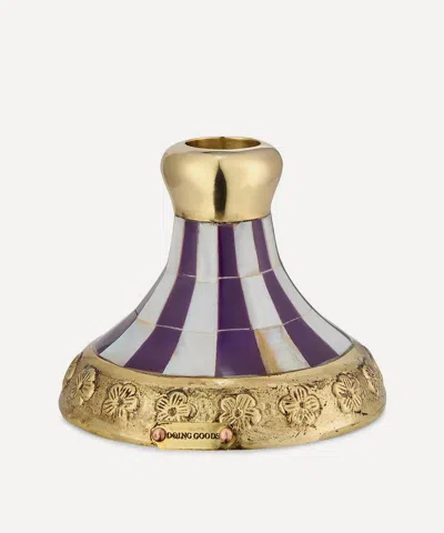 Doing Goods Sanya Striped Candleholder In Multi