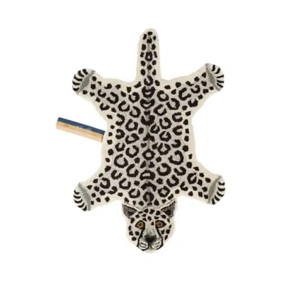 Doing Goods Small Animal Rug In Snowy Leopard In Animal Print