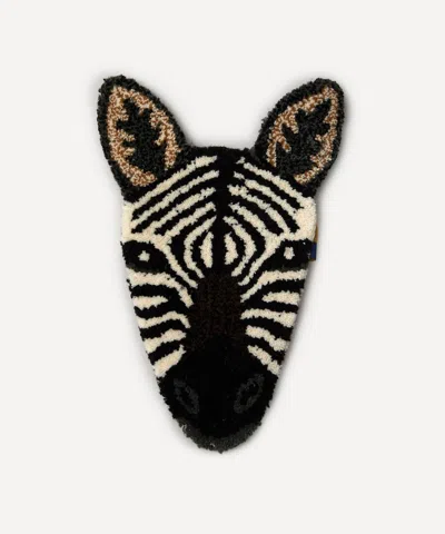 Doing Goods Stripey Zebra Head Rug