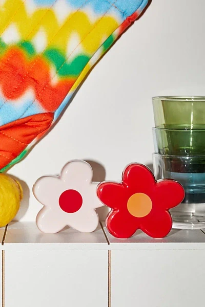 Doiy Daisy Salt & Pepper Shaker Set In Red At Urban Outfitters In Multi