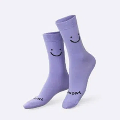 Doiy Design Saturday-sunday Socks In Purple