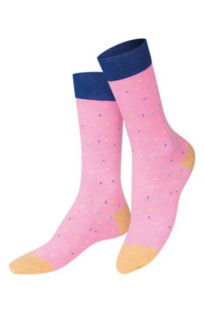 Doiy Doughnut Socks In Pink