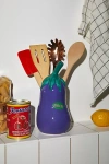 DOIY EGGPLANT UTENSIL HOLDER IN PURPLE AT URBAN OUTFITTERS