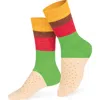 Doiy Kids' Cheeseburger Crew Socks In Multi