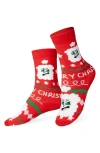 Doiy Kids' Christmas Santa Crew Socks In Red