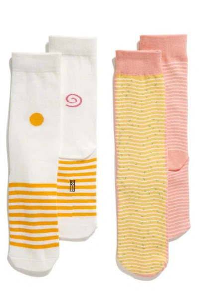 Doiy Pack Of 2 Miso Ramen Socks In Multi
