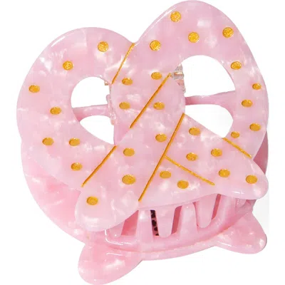 Doiy Pretzel Claw Clip In Pink